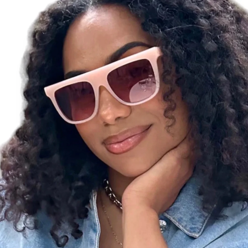 DIFF Stevie Sunglasses Faded Citrus Frame Dusk Gradient Lens NWT